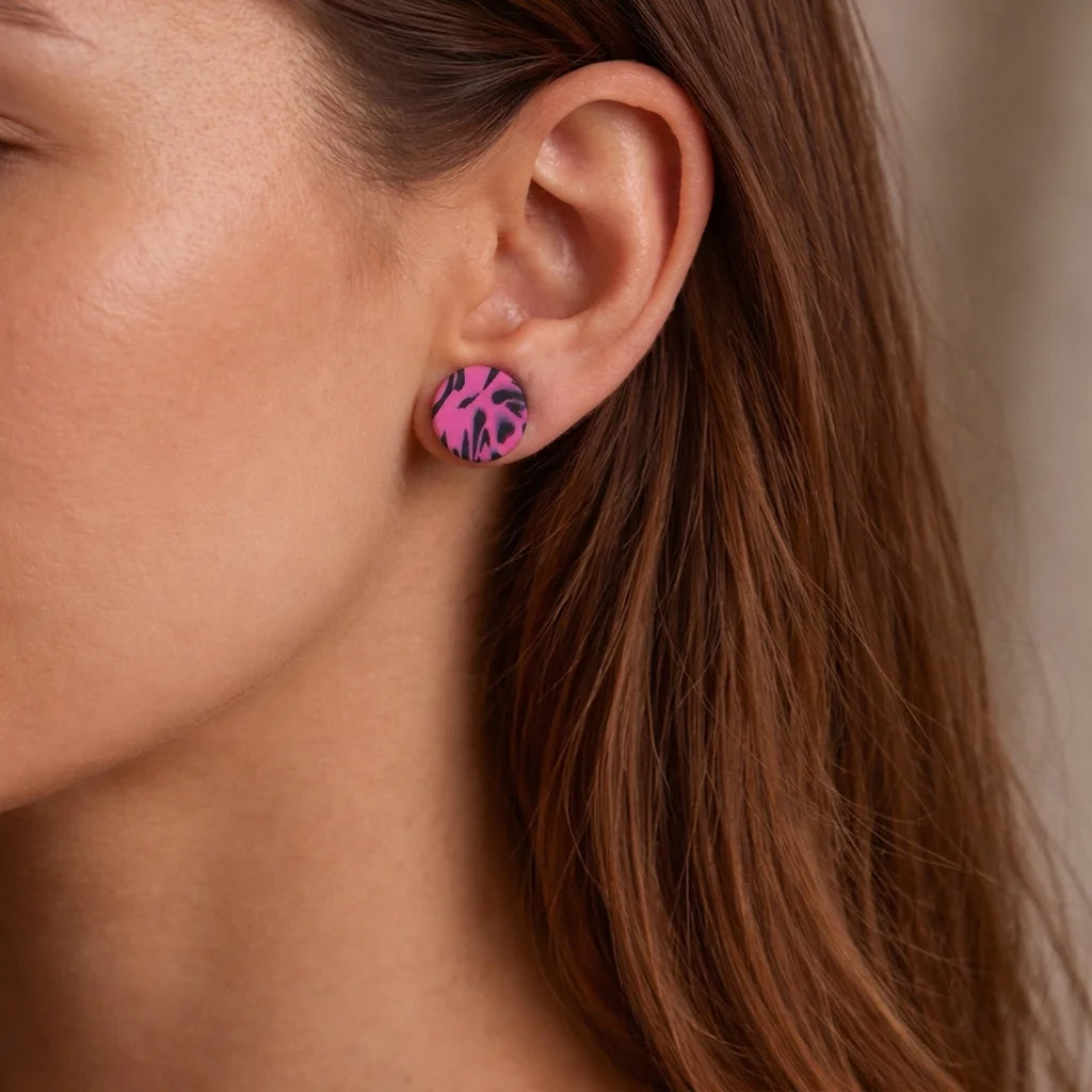 Candy Night Pebble Earrings
