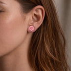 Blush Pebble Sakura Earrings