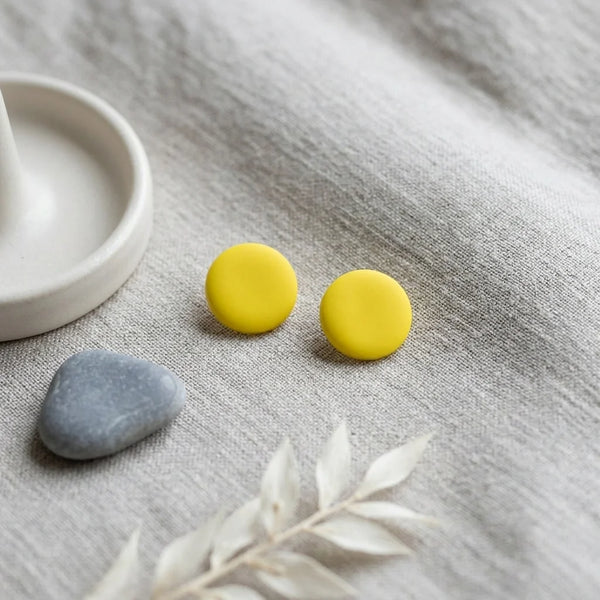 Sunflower Pebble Earrings