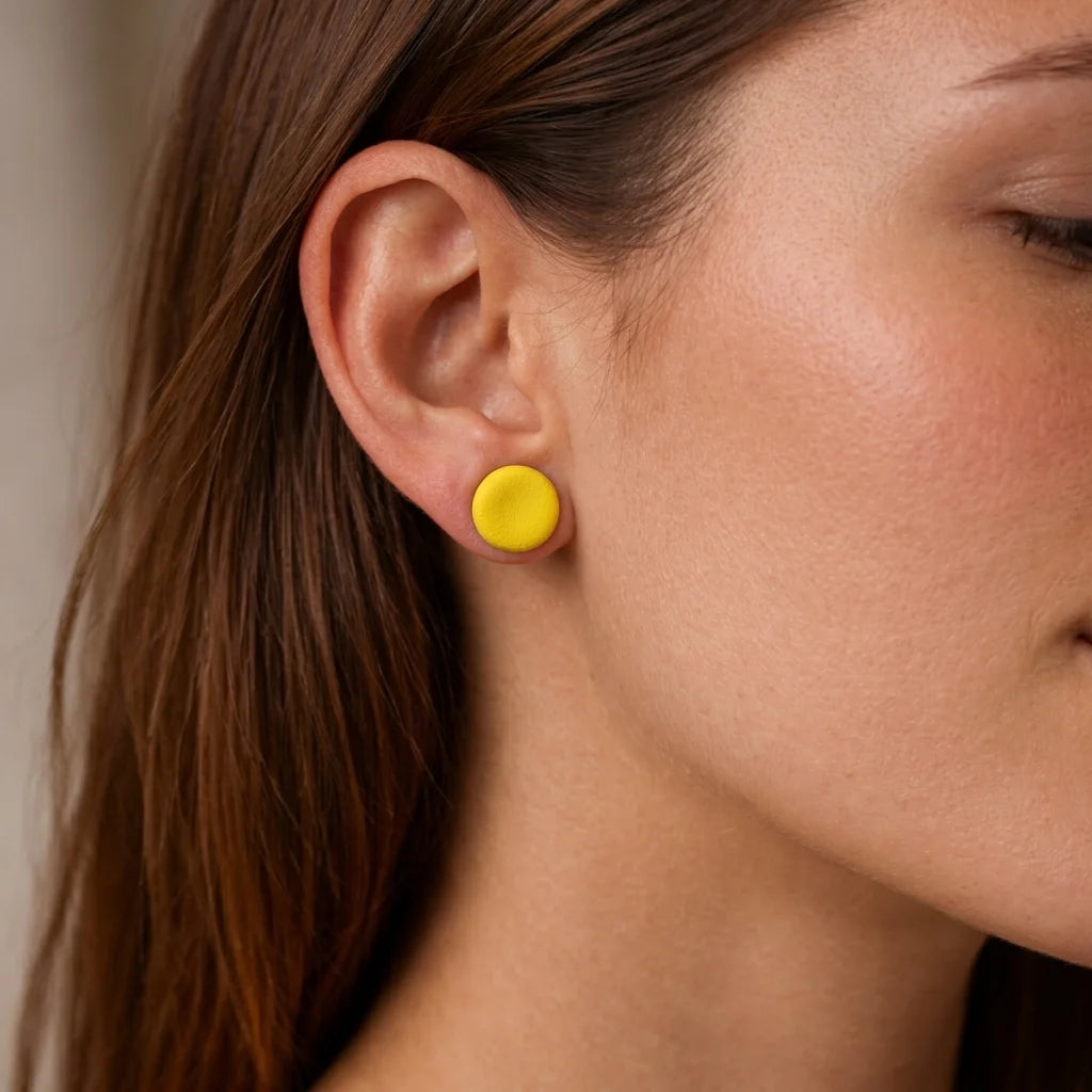 Sunflower Pebble Earrings