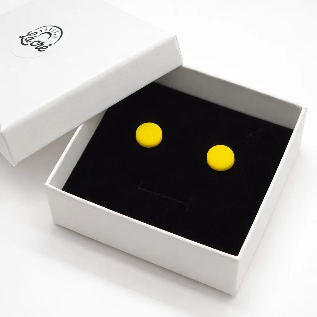 Sunflower Pebble Earrings