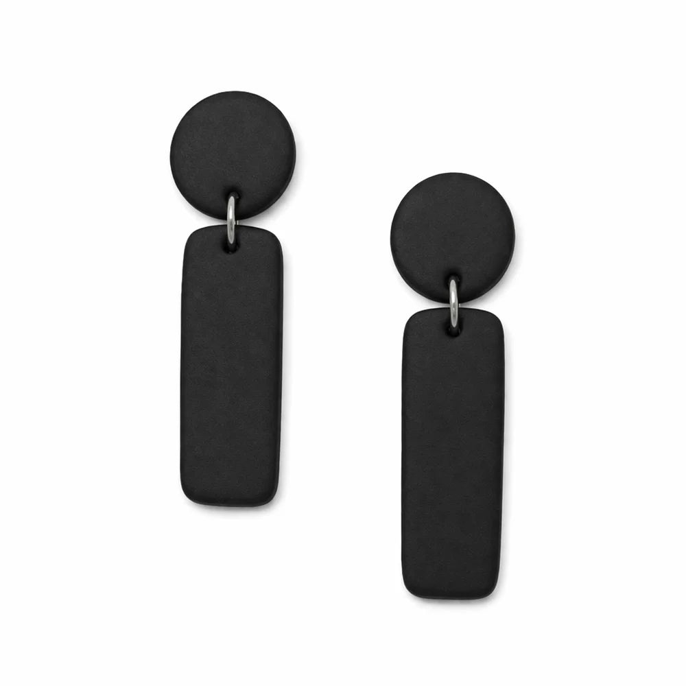 Midnight Pillar Drop Earrings