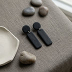 Midnight Pillar Drop Earrings