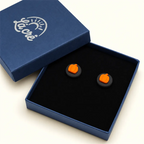 Pumpkin Pebble Earrings
