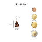 Leopard Raindrop Hook Earrings