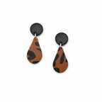 Leopard Raindrop Earrings