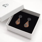 Leopard Raindrop Earrings