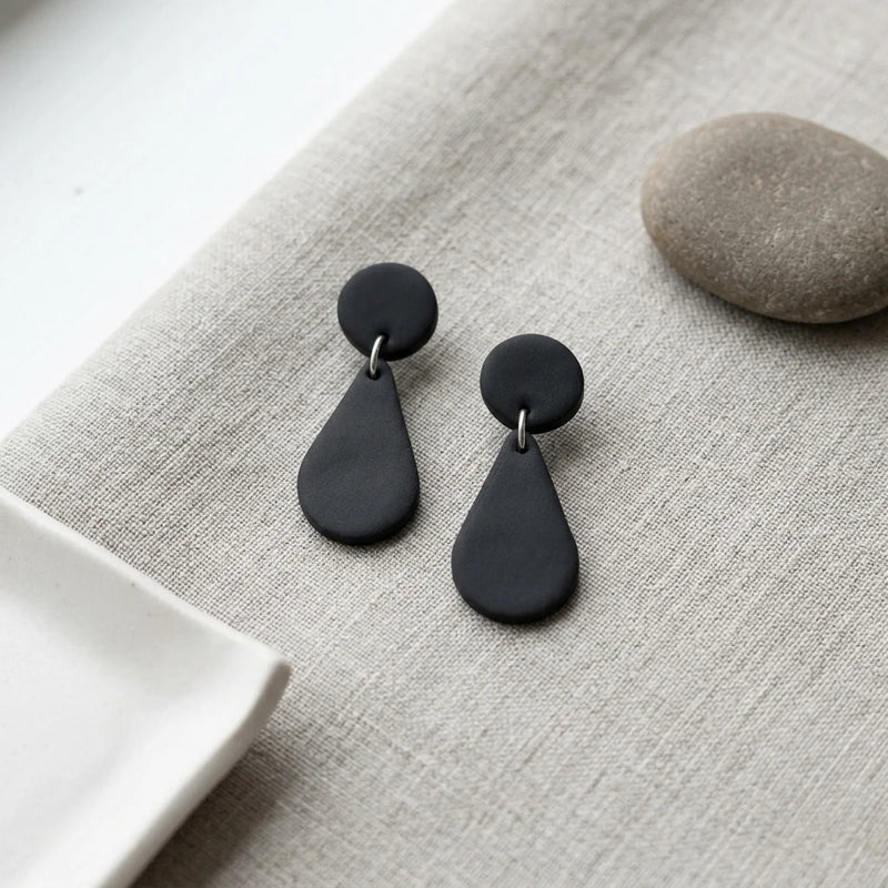 Midnight Raindrop Earrings