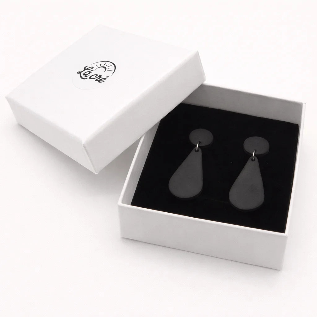 Midnight Raindrop Earrings