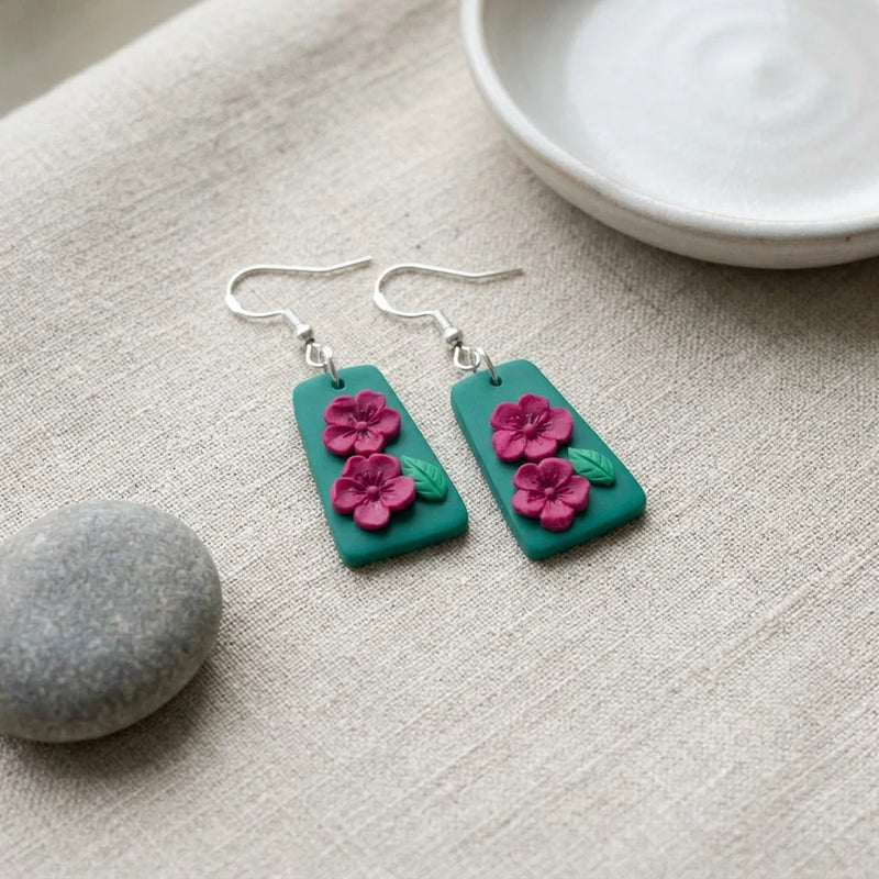 Lagoon Sakura Hook Earrings