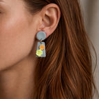 Mist Solar Drop Sakura Earrings