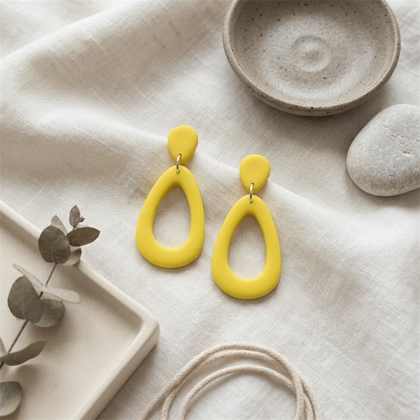 Sunflower Teardrop Earrings