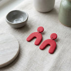 Fire Sunrise Arch Earrings