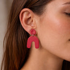 Fire Sunrise Arch Earrings