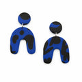 Midnight Leopard Sunrise Arch Earrings