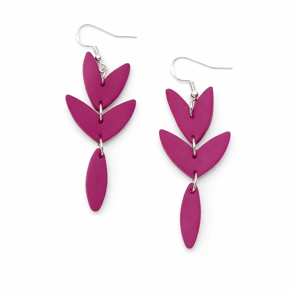 Berry Wildflower Earrings