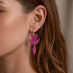 Berry Wildflower Earrings