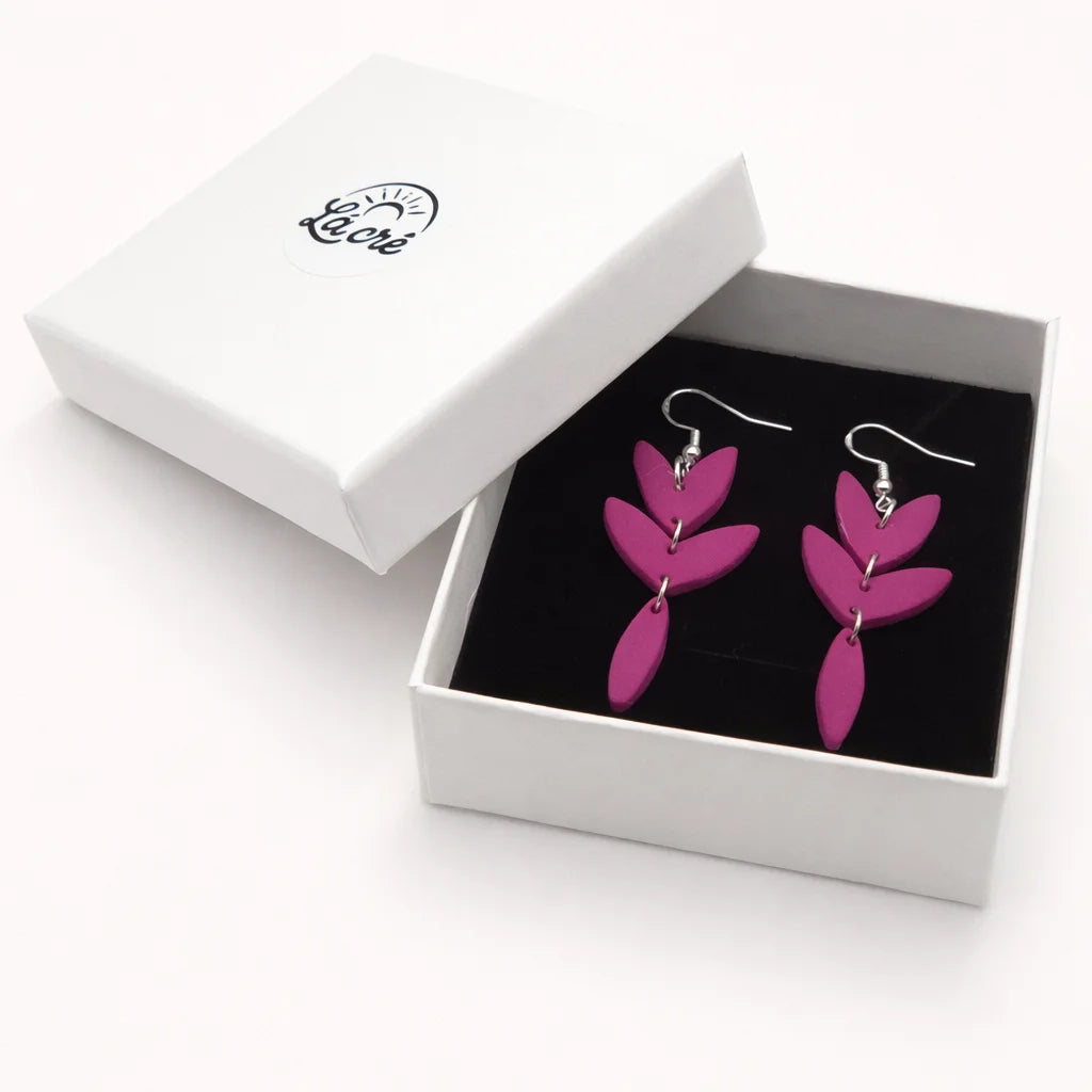 Berry Wildflower Earrings